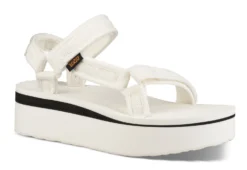 Teva Women Flatform Universal Mesh Print Bright White